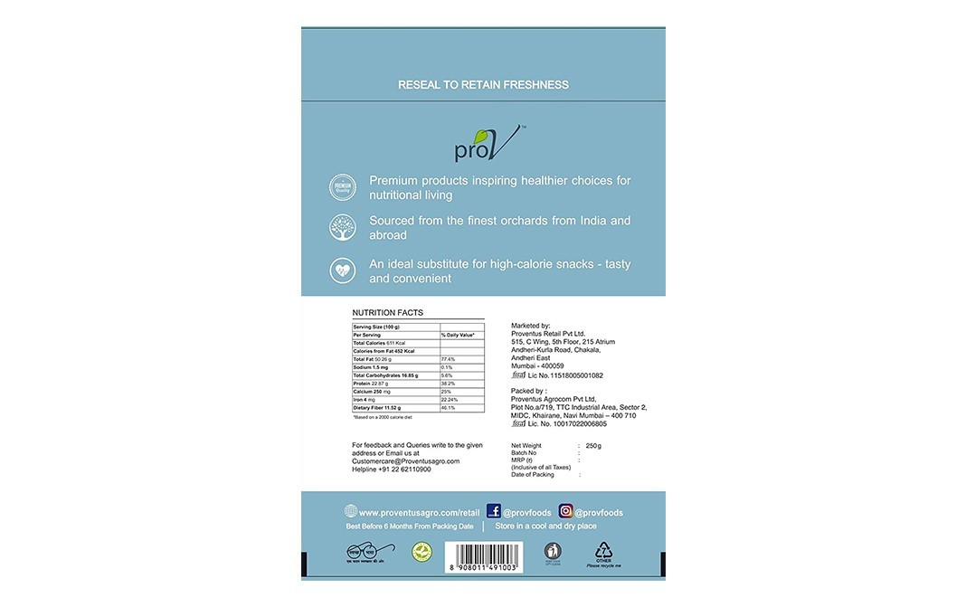 proV Almond    Pack  250 grams